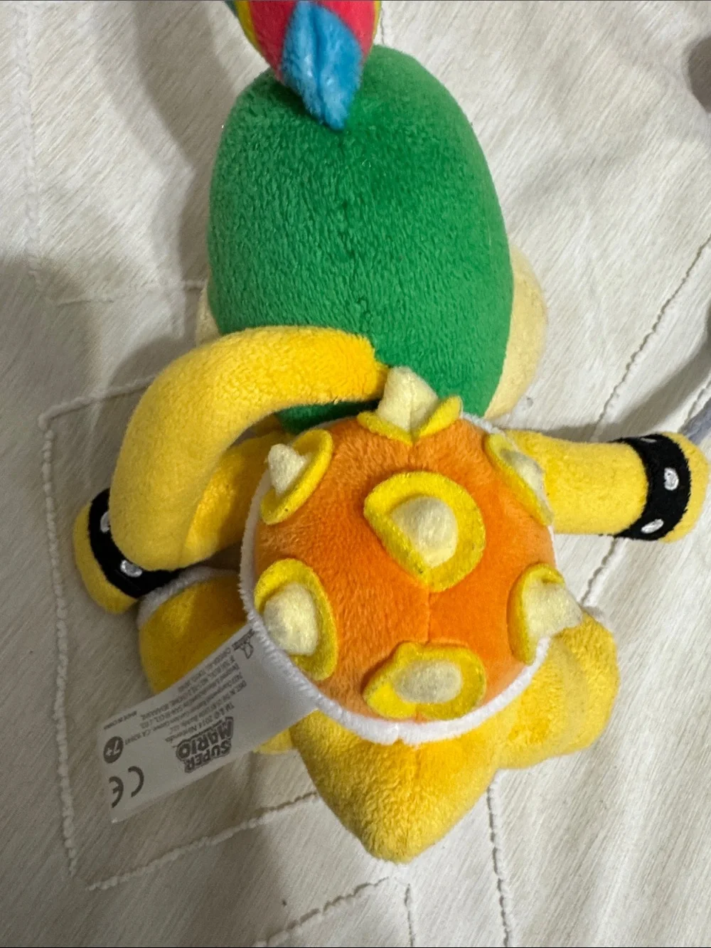 Yellow Plush Dragon/Unicorn Stuffed Toy with Colorful Horn